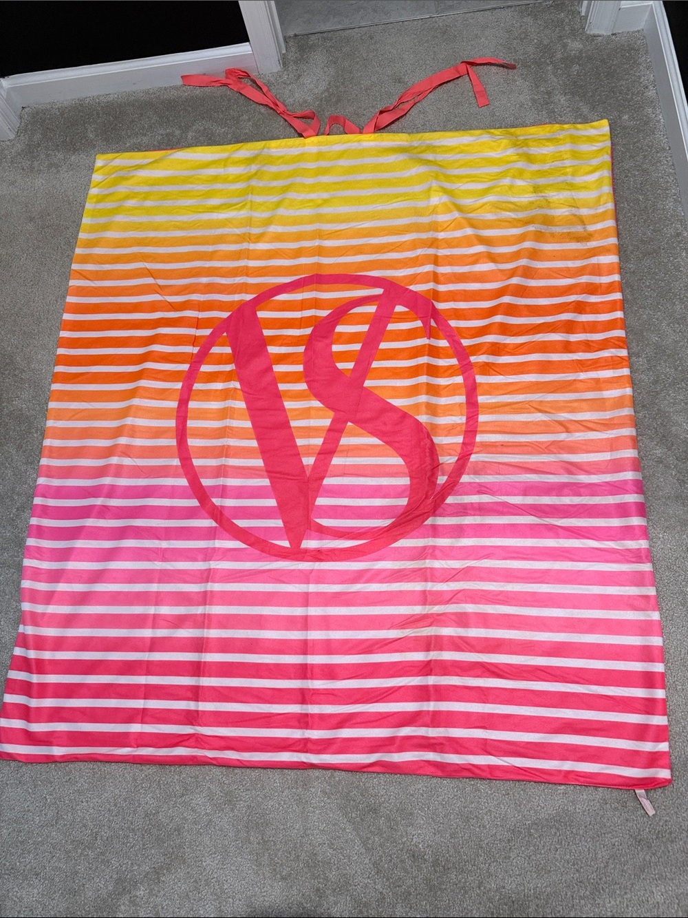 Victoria's Secret Striped Beach or Pool Blanket